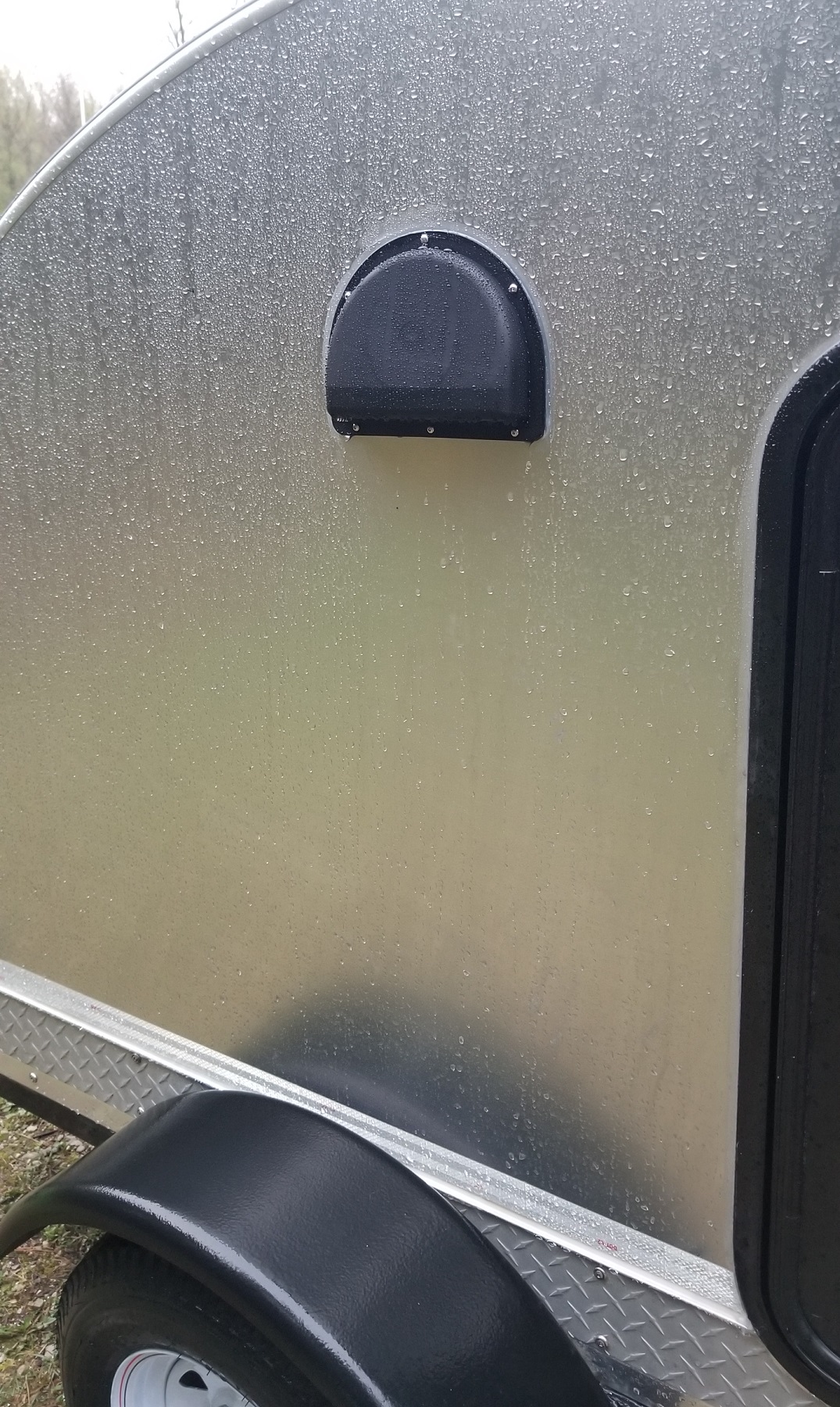 exterior of teardrop trailer