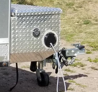 teardrop trailer utility box with cable hatch