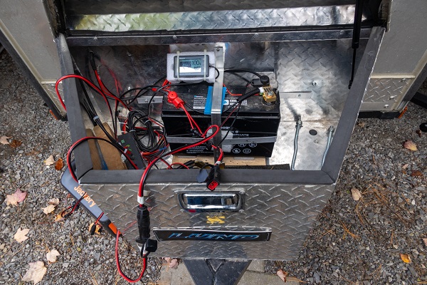 electrical utility box of teardrop trailer