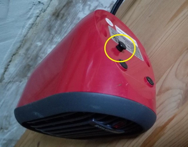 electric heater safety shut-off